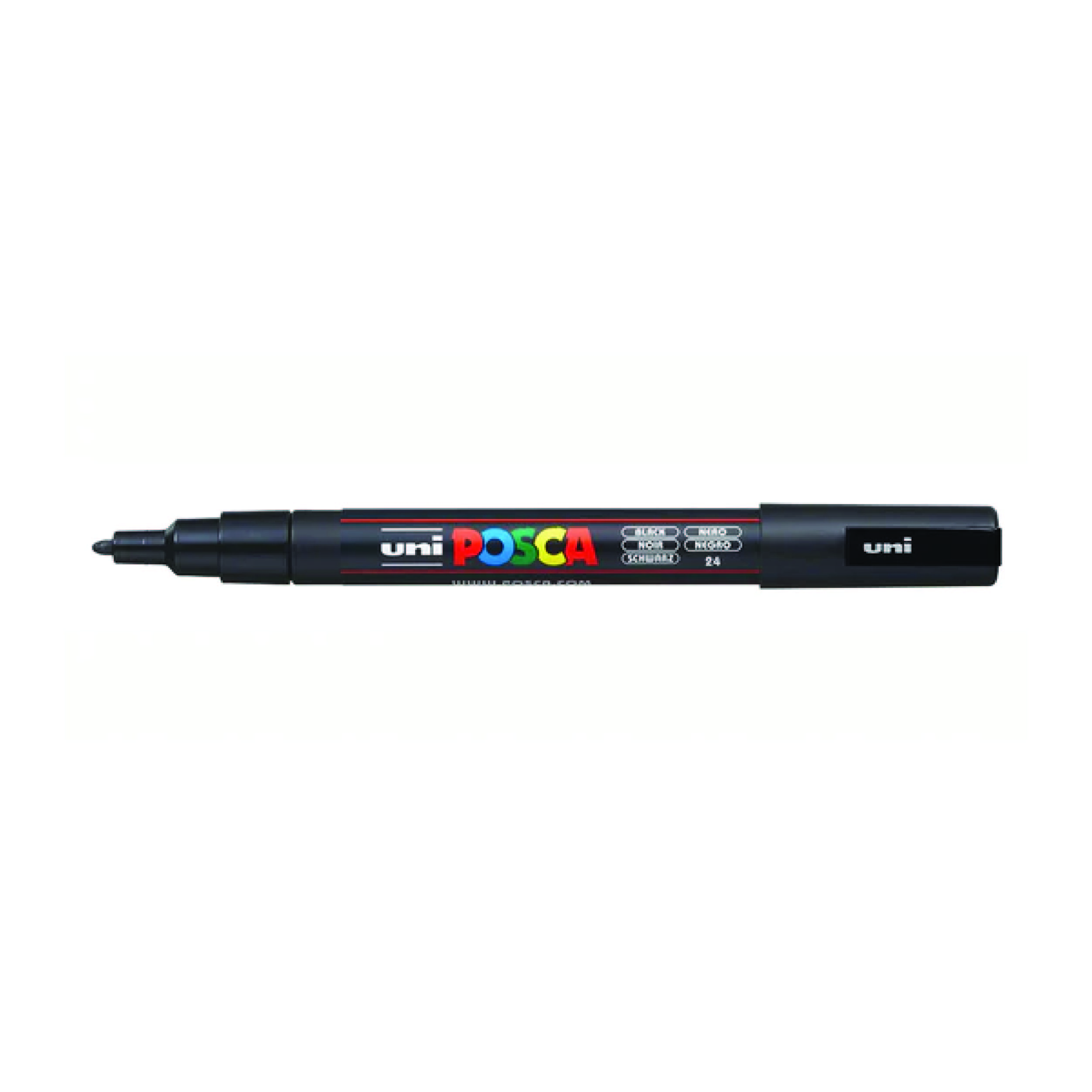 Marker Fine Cone Tip 0.9-1.3mm Black POSCA Uni